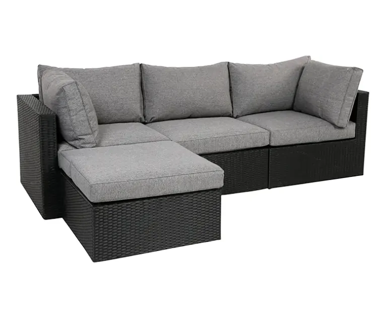 Sala Modul Loungesæt med chaiselong inkl. EASY DRY hynder - Sort