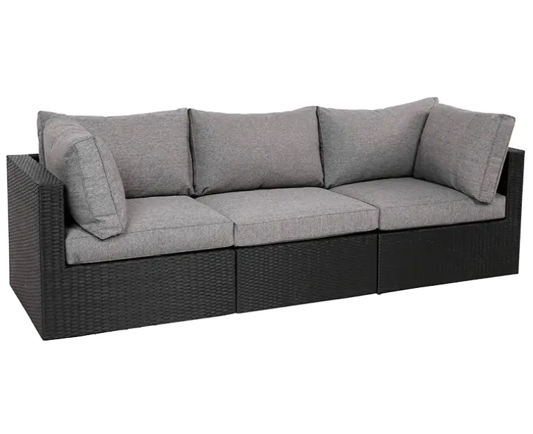 Sala 3-personers modulsofa inkl. EASY DRY hynder - Sort