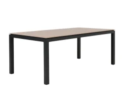 Selma Andrea Havemøbelsæt m/6 stole - 100x200 - Antracitgrå