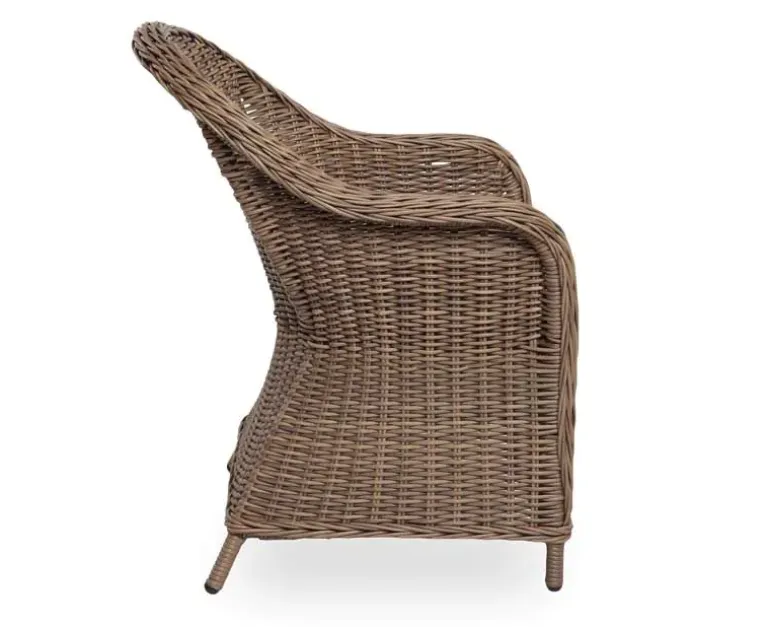 Selma Freja Havemøbelsæt m/6 stole - 100x200 - Gråhvid/Dusty