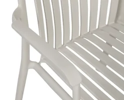Selma Sonja Havemøbelsæt m/6 stole - 100x200 - Gråhvid