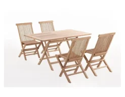 Sofia Kiel Havemøbelsæt 85x135 - Kerneteak