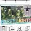 Solar LED Party Kæde m/20 pærer - Varm hvid