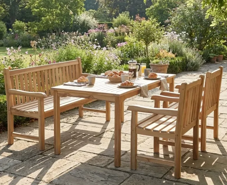 Solo Havemøbelsæt 90x150 - Classic Teak