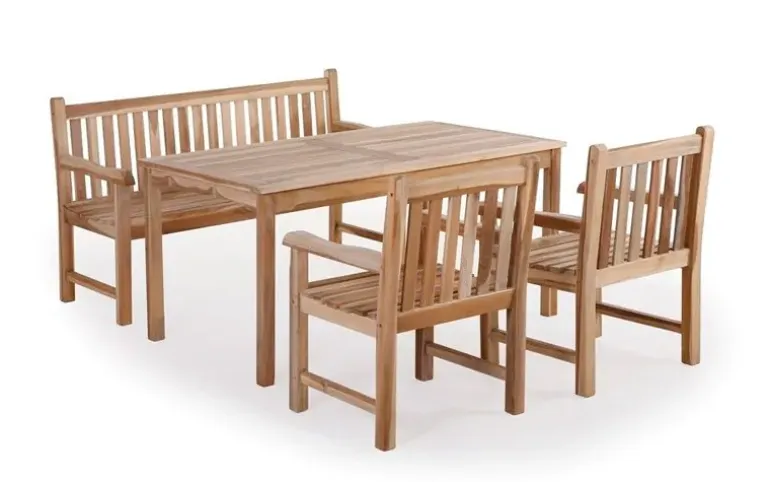 Solo Havemøbelsæt 90x150 - Classic Teak